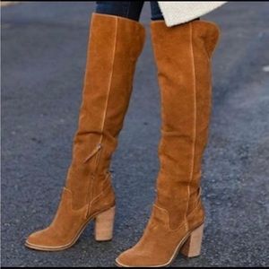 Dolce Vita Ohanna over the knee saddle suede boots
